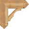 Ekena Millwork Balboa Arts and Crafts Rough Sawn Bracket w/ Offset Brace, Western Red Cedar, 8"W x 22"D x 22"H BKT0806X22X22BOA03RWR - alternate 3